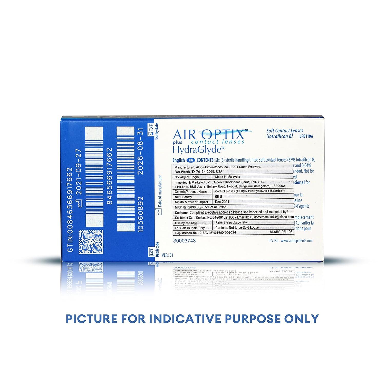 Alcon Air Optix Plus HydraGlyde Monthly (6 Lenses/Box) — alternate view