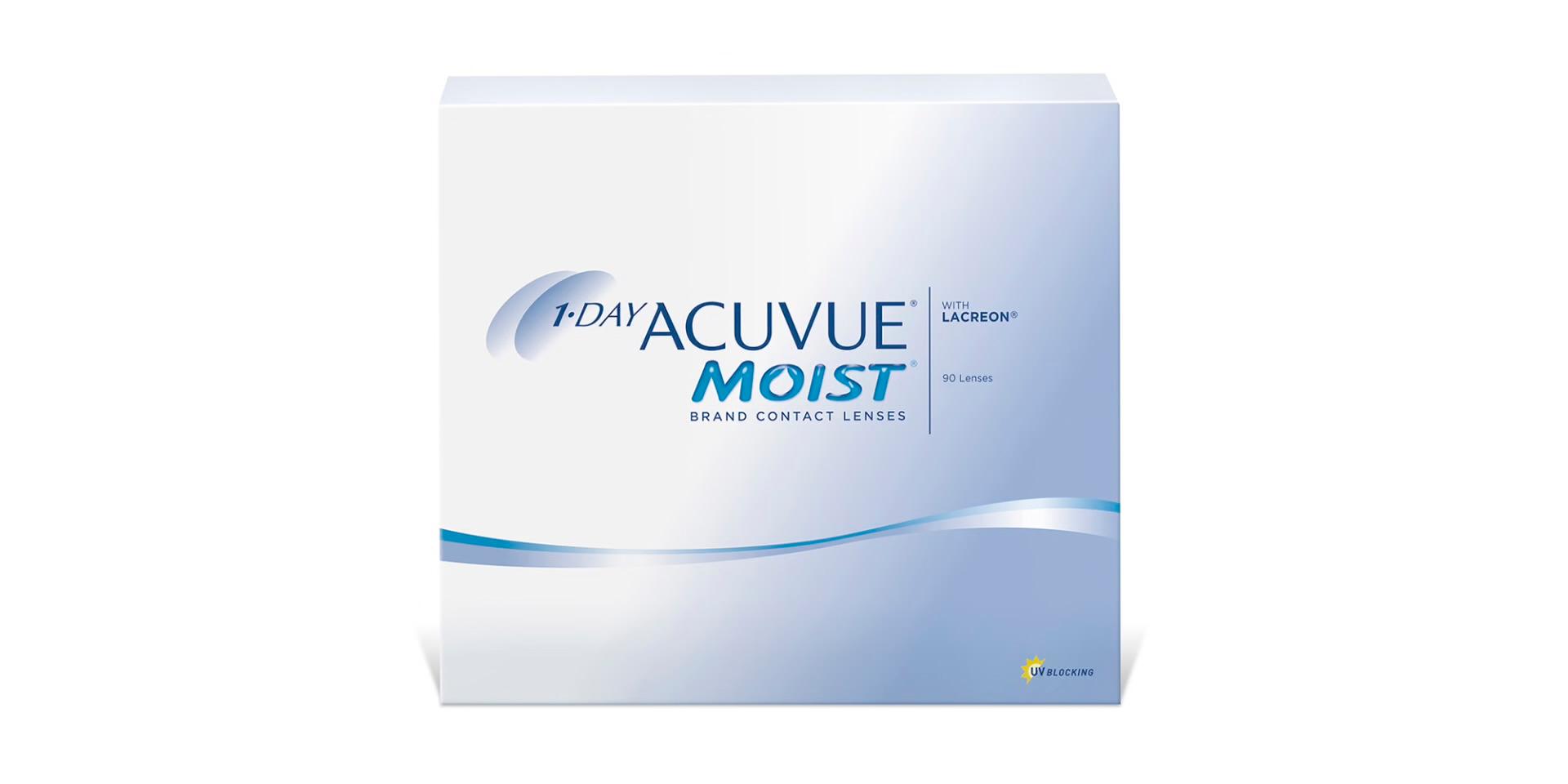 1-Day ACUVUE Moist Daily Disposable (90 Lenses/Box)