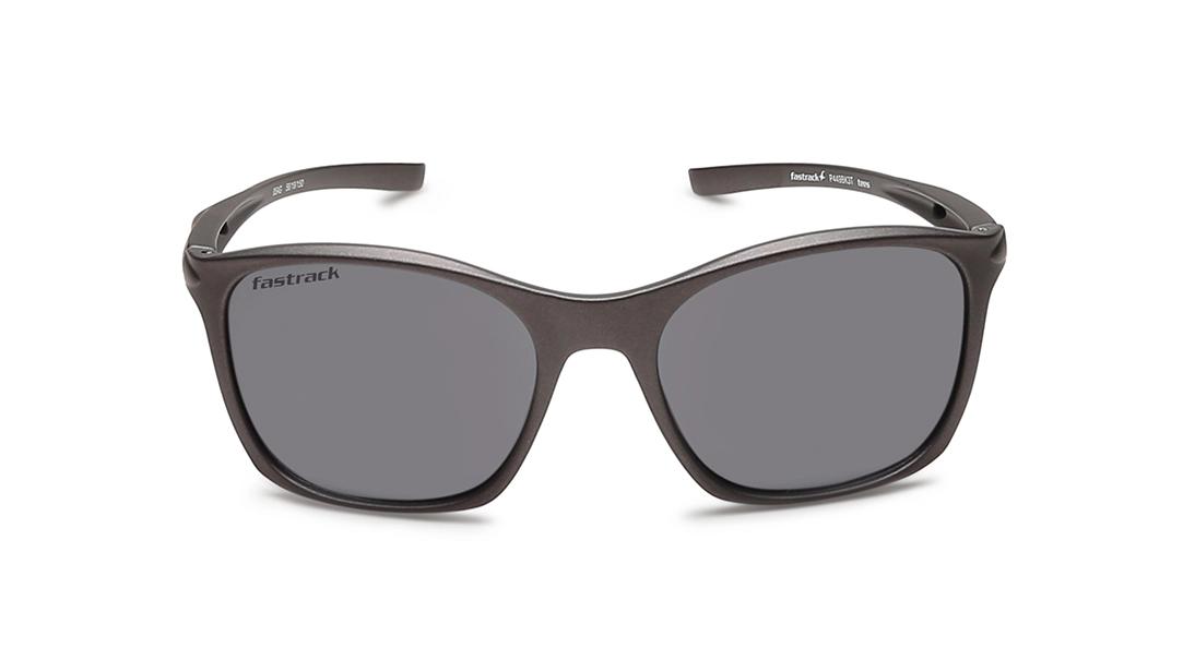Fastrack Grey Wayfarer Sunglasses for Men P449BK3TIEV | 56