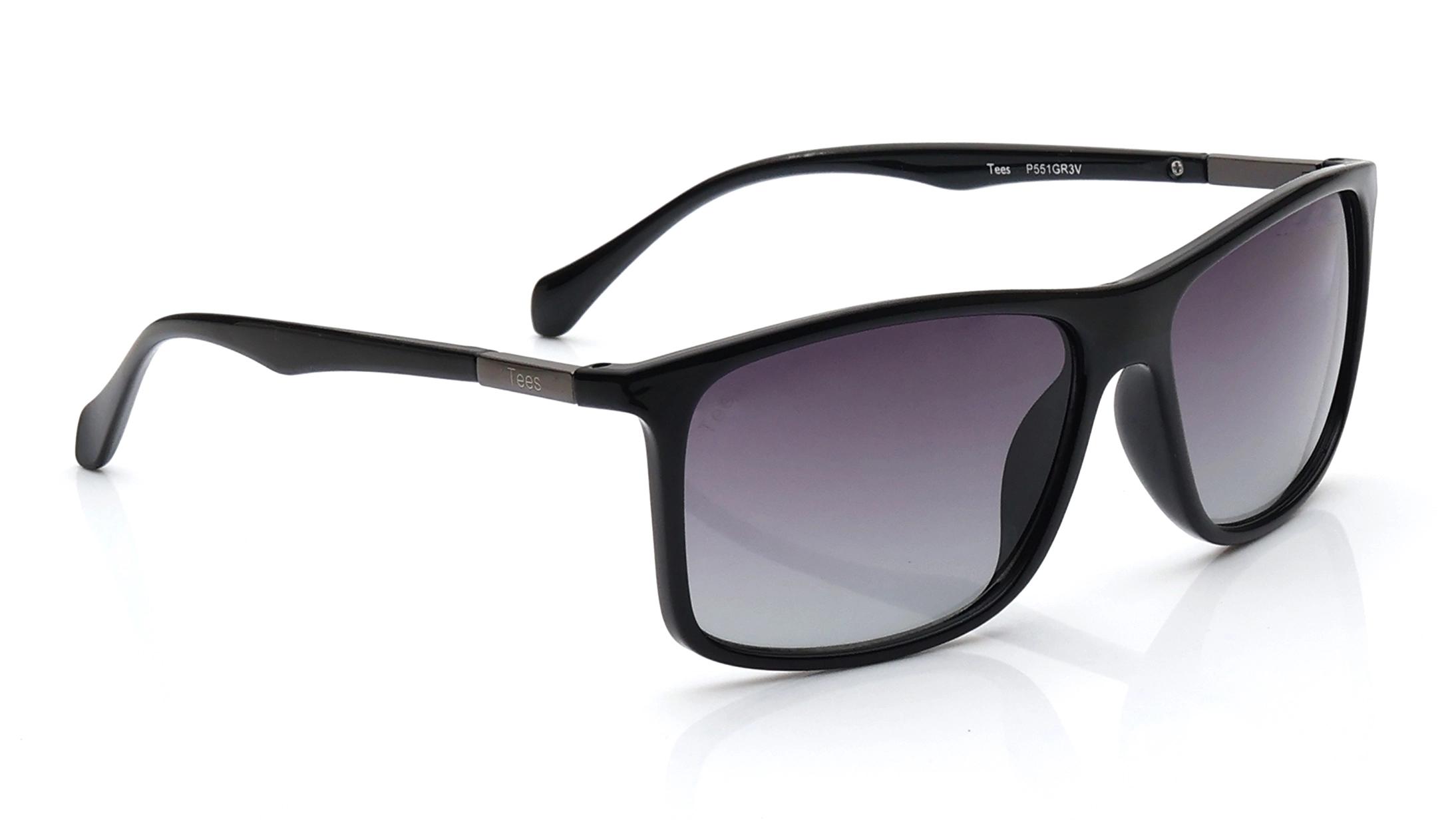 Tees By Fastrack Grey Wayfarer Sunglasses for Men and Women