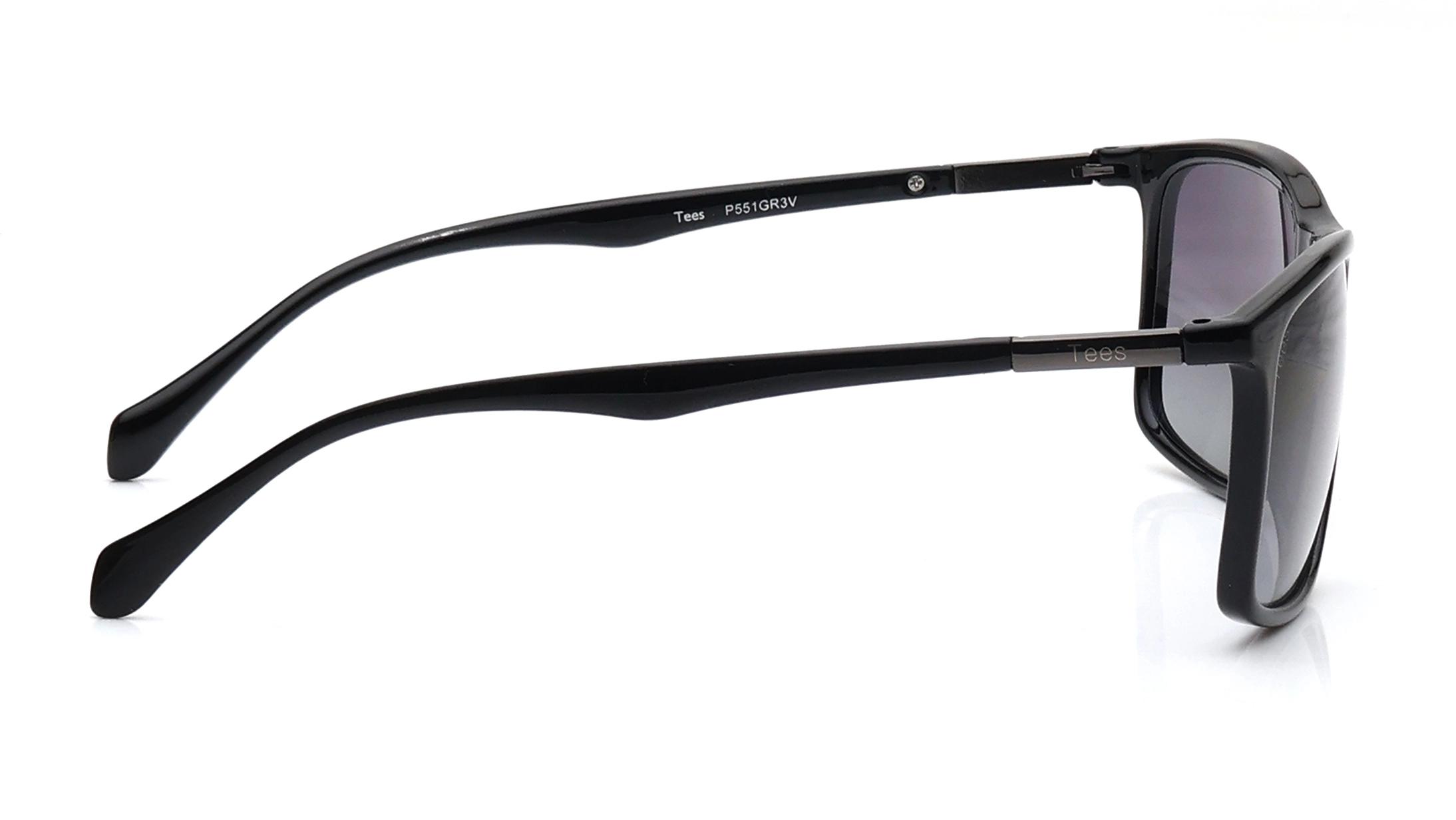 Tees By Fastrack Grey Wayfarer Sunglasses for Men and Women — alternate view