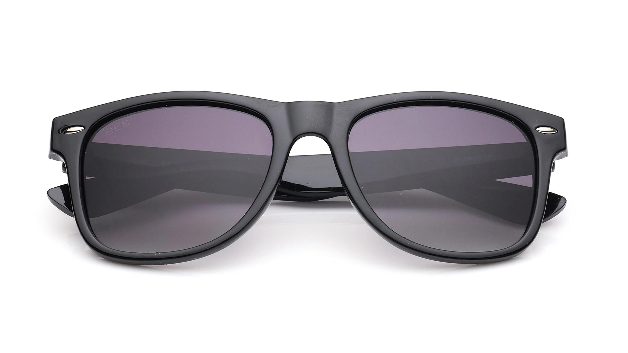 Tees By Fastrack Size: Medium Grey Wayfarer Polarized Sunglasses for Men and Women — alternate view