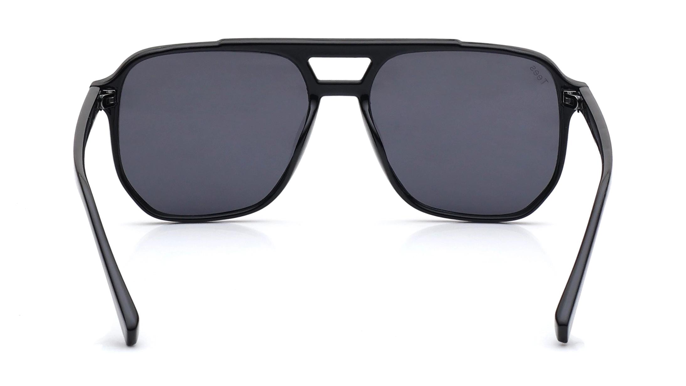 Tees By Fastrack Grey Navigator Sunglasses for Men and Women — alternate view