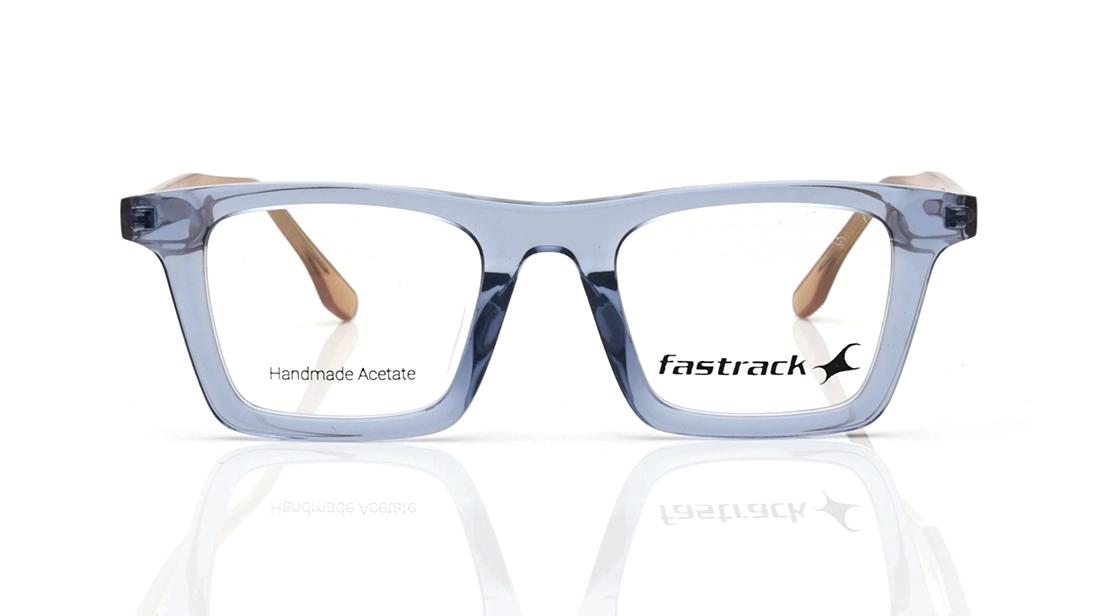 Fastrack FT1510UFA1MBLV | 46 Blue Rectangle Eyeglasses for Men and Women