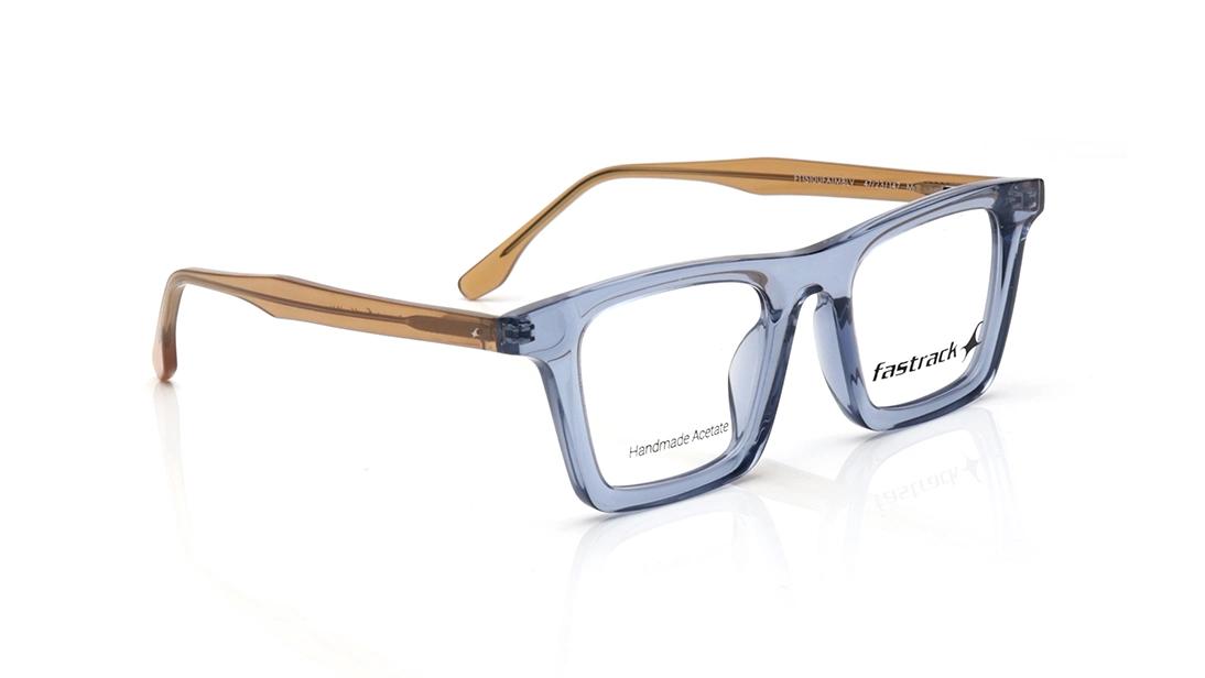 Fastrack FT1510UFA1MBLV | 46 Blue Rectangle Eyeglasses for Men and Women — alternate view
