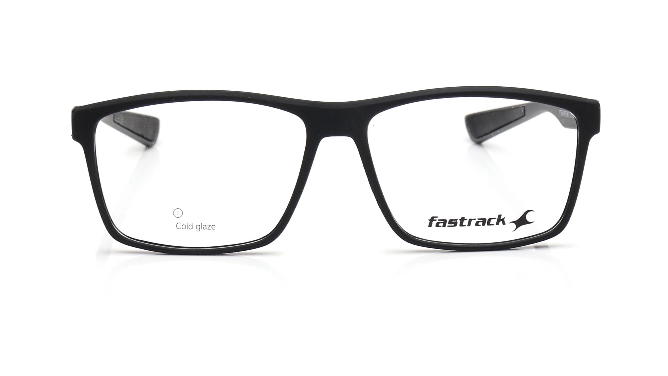 Fastrack. FT1567MFP3LBKV | 56 Black Rectangle Eyeglasses for Men — alternate view