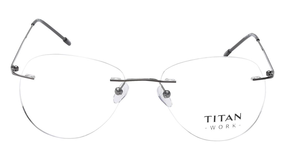 Titan TW1084MRM1 | 52 Black Oval Eyeglasses for Men