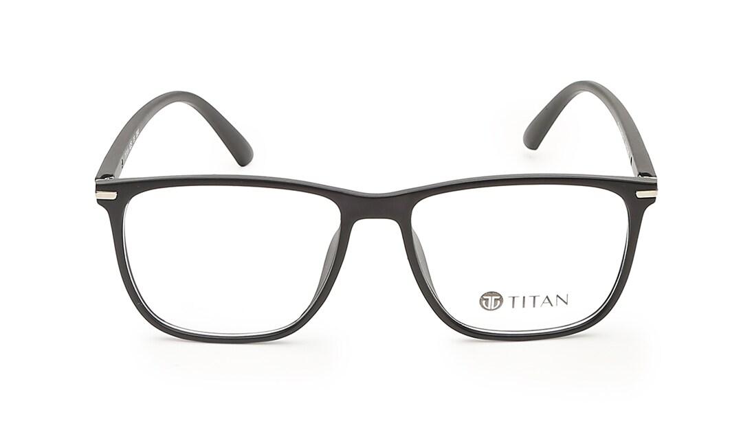 Ace by Titan TA0039MFP1V | 52 Black Square Eyeglasses for Men