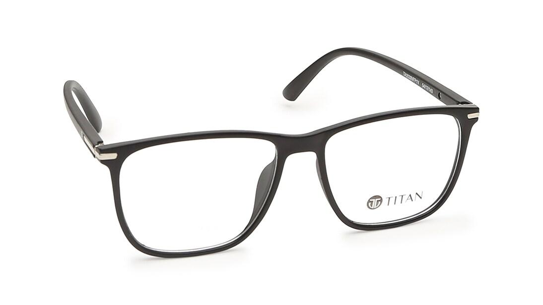 Ace by Titan TA0039MFP1V | 52 Black Square Eyeglasses for Men — alternate view
