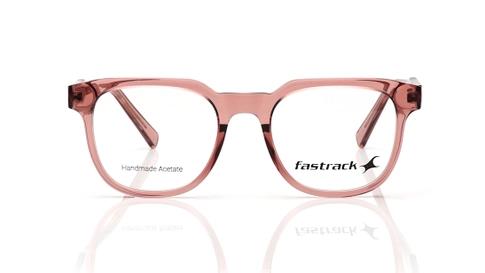 Fastrack Peach Wayfarer Eyeglasses for Men and Women