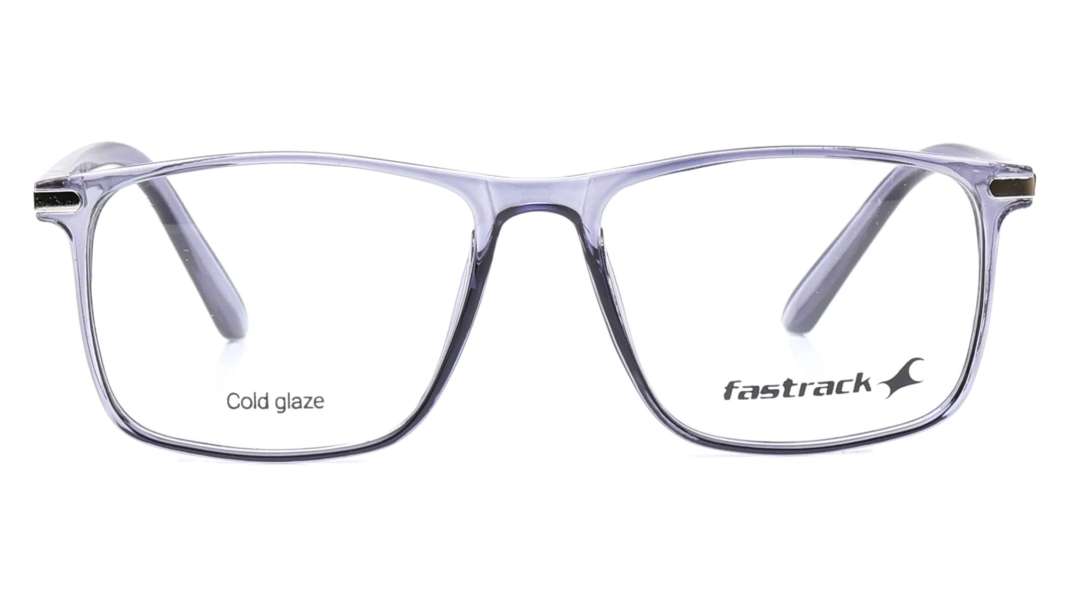 Fastrack Black Wayfarer Eyeglasses for Men FT1504MFP11MBKV | 52