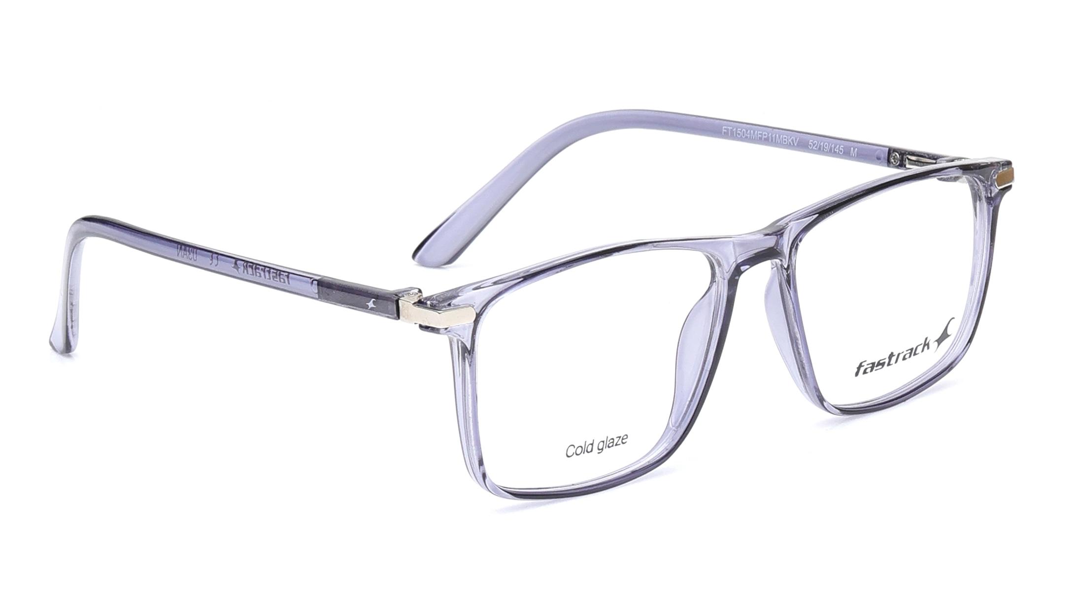 Fastrack Black Wayfarer Eyeglasses for Men FT1504MFP11MBKV | 52 — alternate view